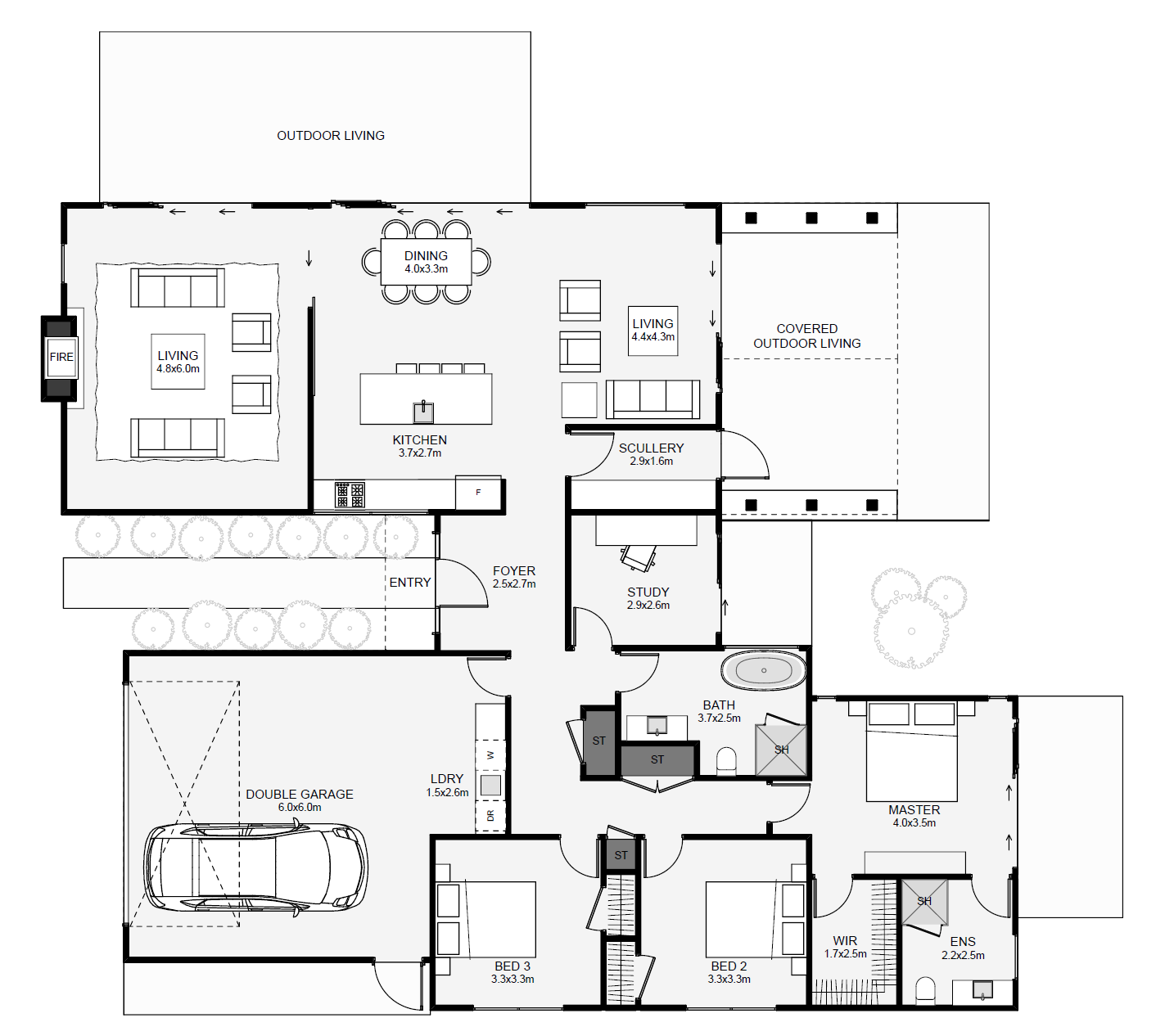 Draft Lavish Homes house plan